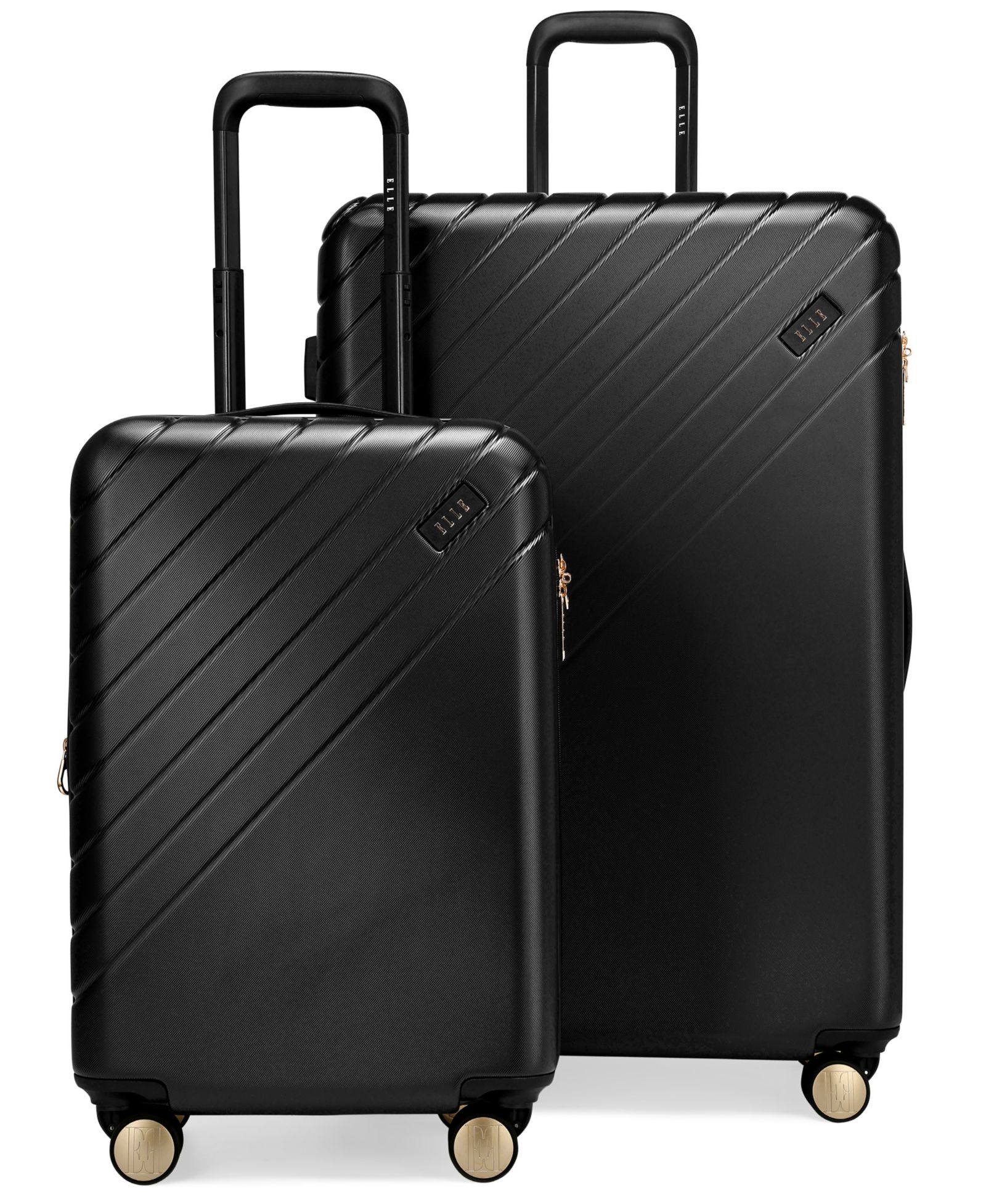 Elle Louvre 2-Piece Expandable Retro Spinner Luggage Set