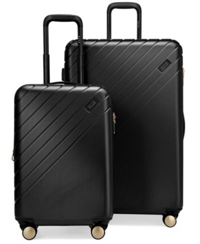 Elle Louvre 2-Piece Expandable Retro Spinner Luggage Set