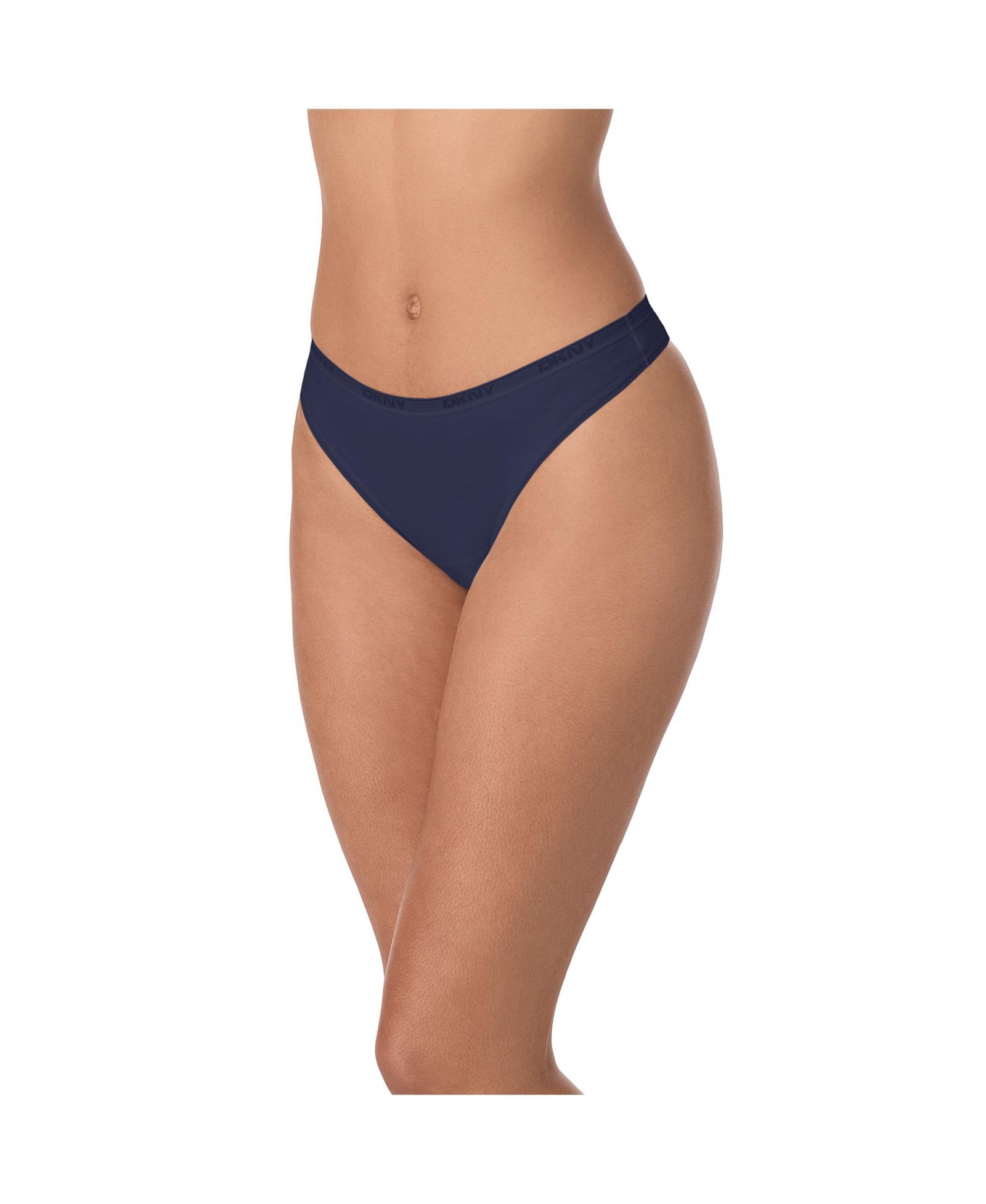 DKNY Women's Cotton Modal Thong 3 Pack- DK8461P3