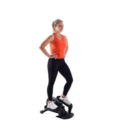 Stamina Inmotion E1000 Compact Elliptical Strider Foot Pedal Exerciser for Home Workout With 250 Pound Weight Capacity and Smart Workout App, Black