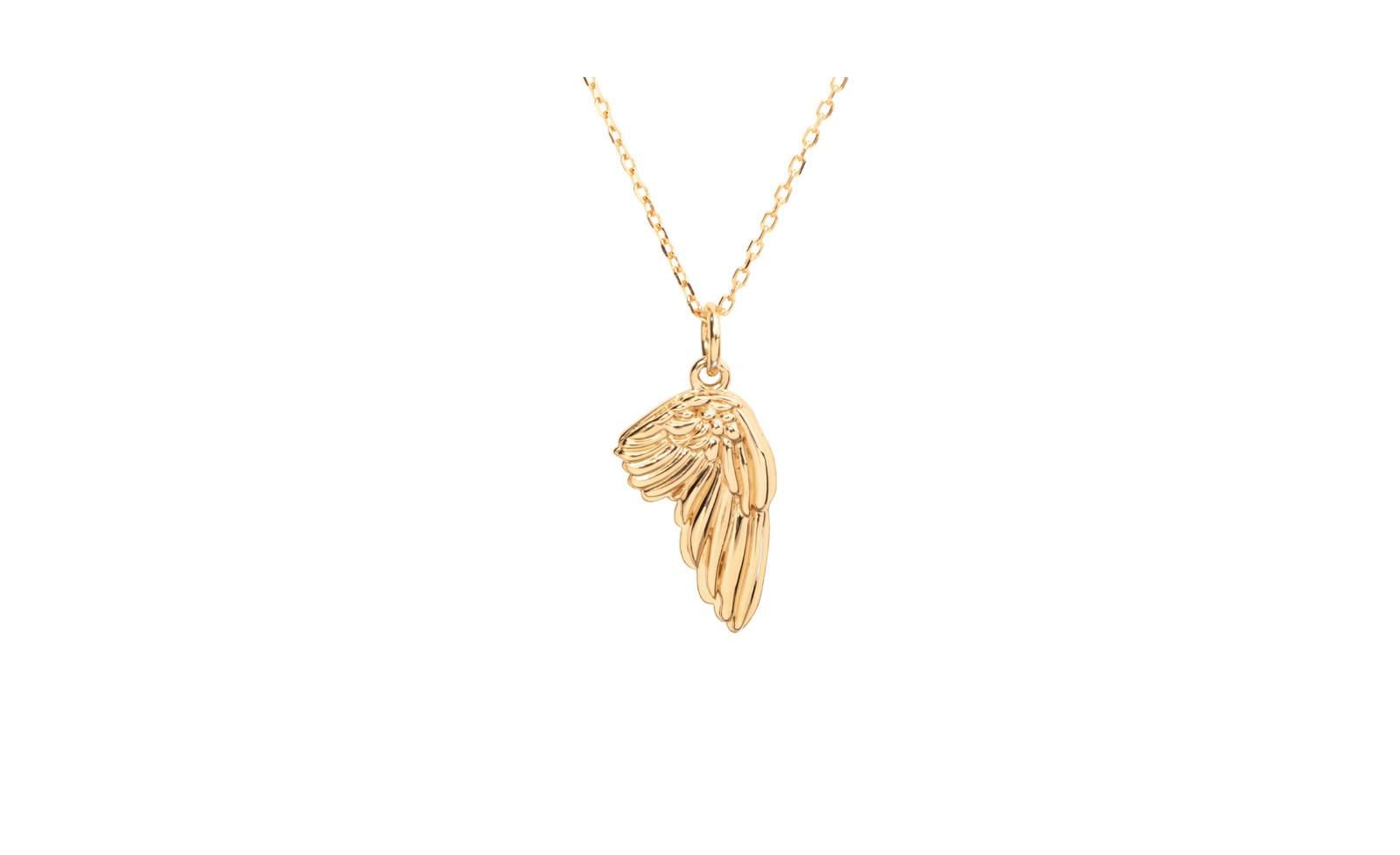 Angel Wing Pendant Necklace in Over Sterling