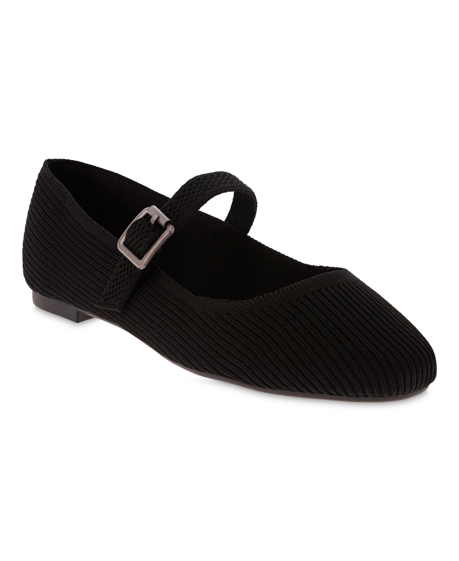 MIA Women's Brita Mary-Jane Round Toe Knit Flats