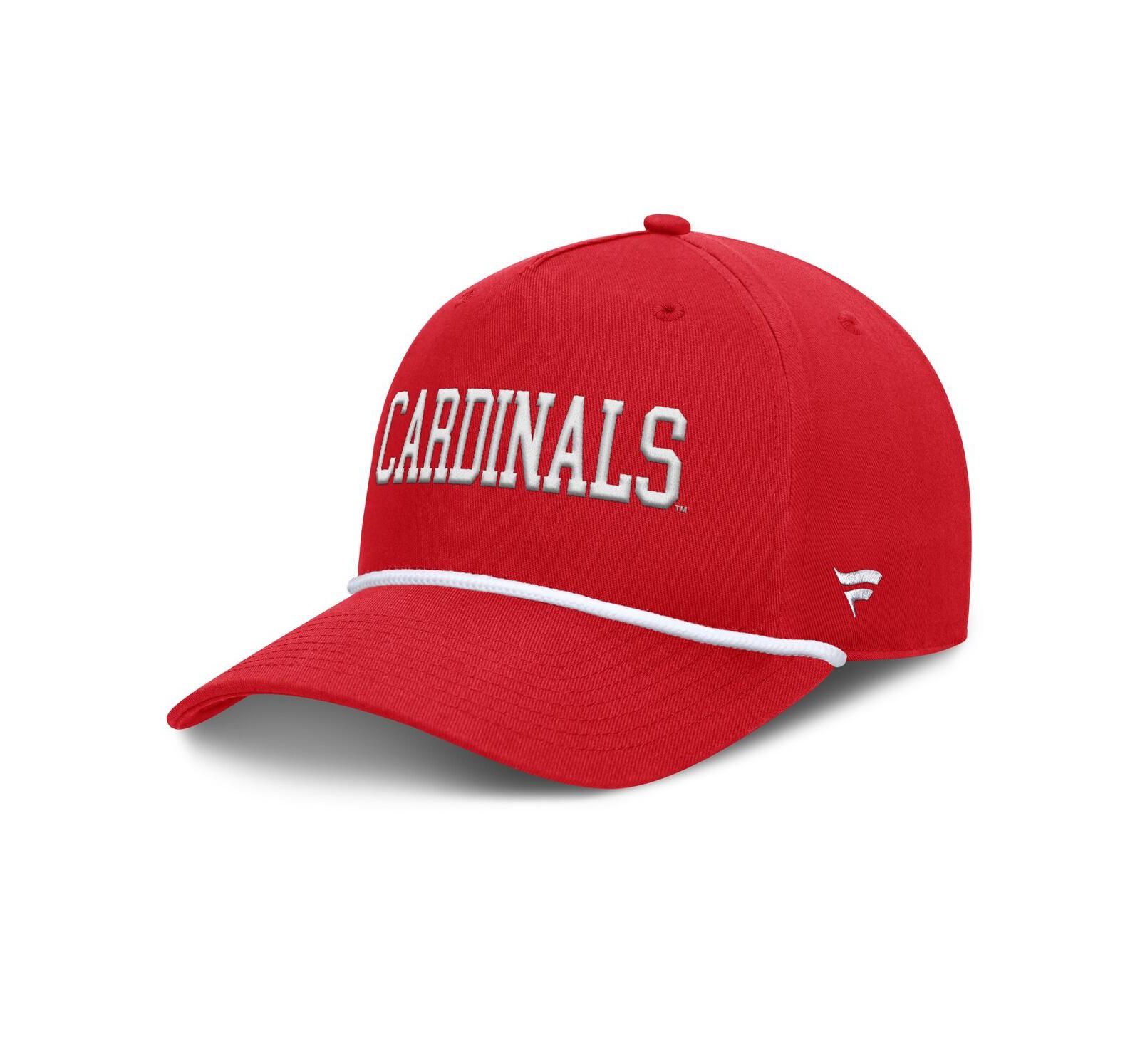 Мужская регулируемая кепка Fanatics Red Louisville Cardinals Foul Ball Rope