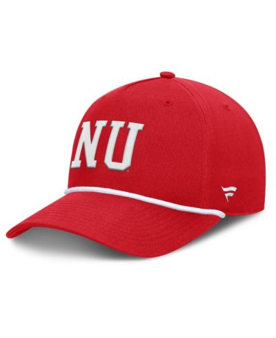 Мужская кепка Fanatics Scarlet Nebraska Huskers Foul Ball Rope Adjustable