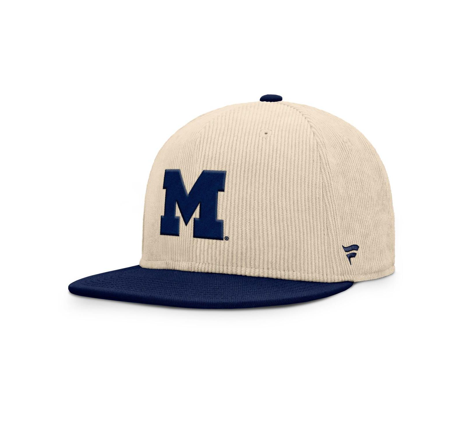 Fanatics Мужская бежевая кепка snapback Michigan Wolverines