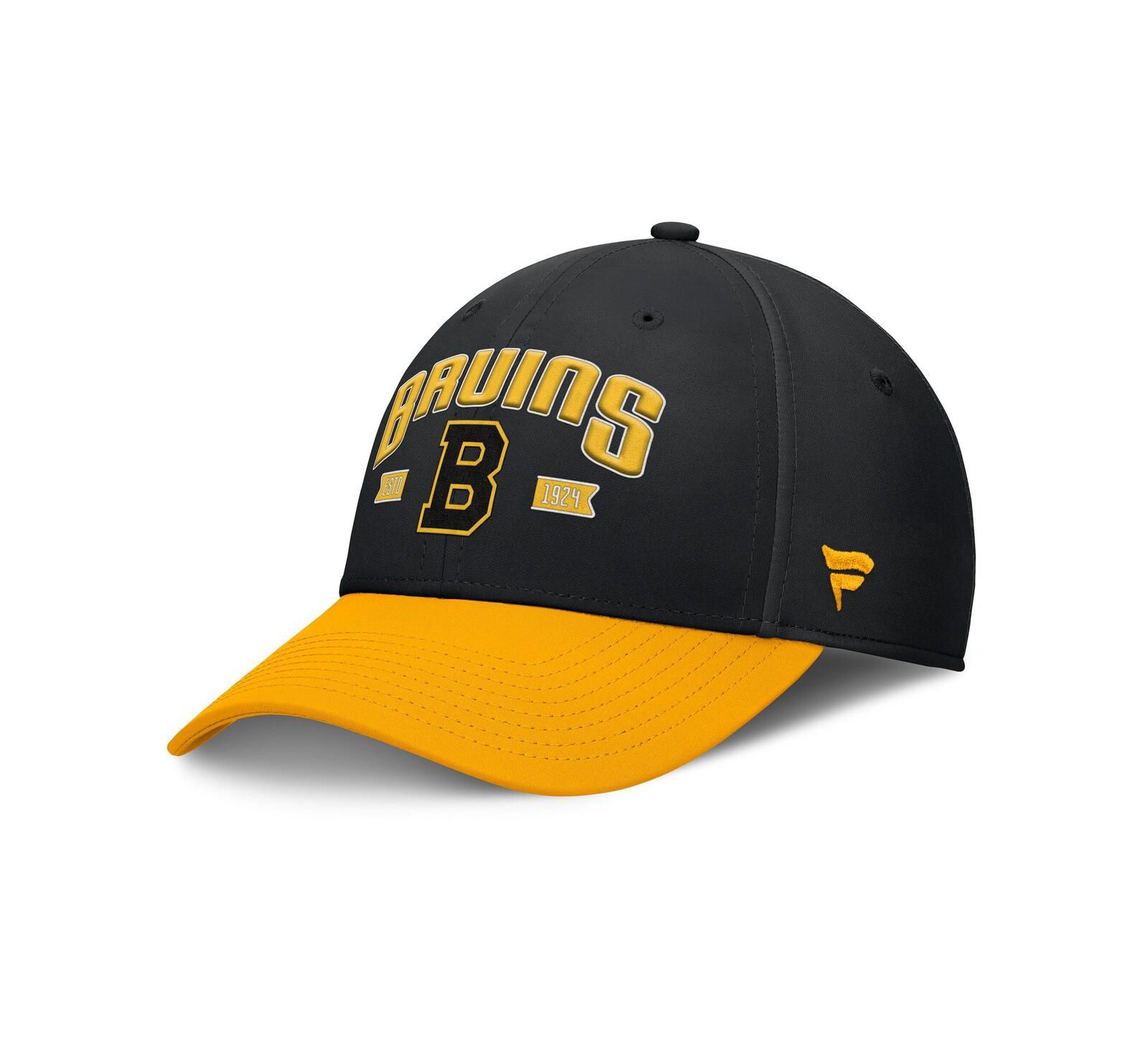 Fanatics Мужская кепка Boston Bruins Heritage Captain Flex