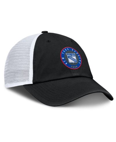 Мужская кепка Fanatics Black/Gray New York Rangers Averie Trucker Adjustable