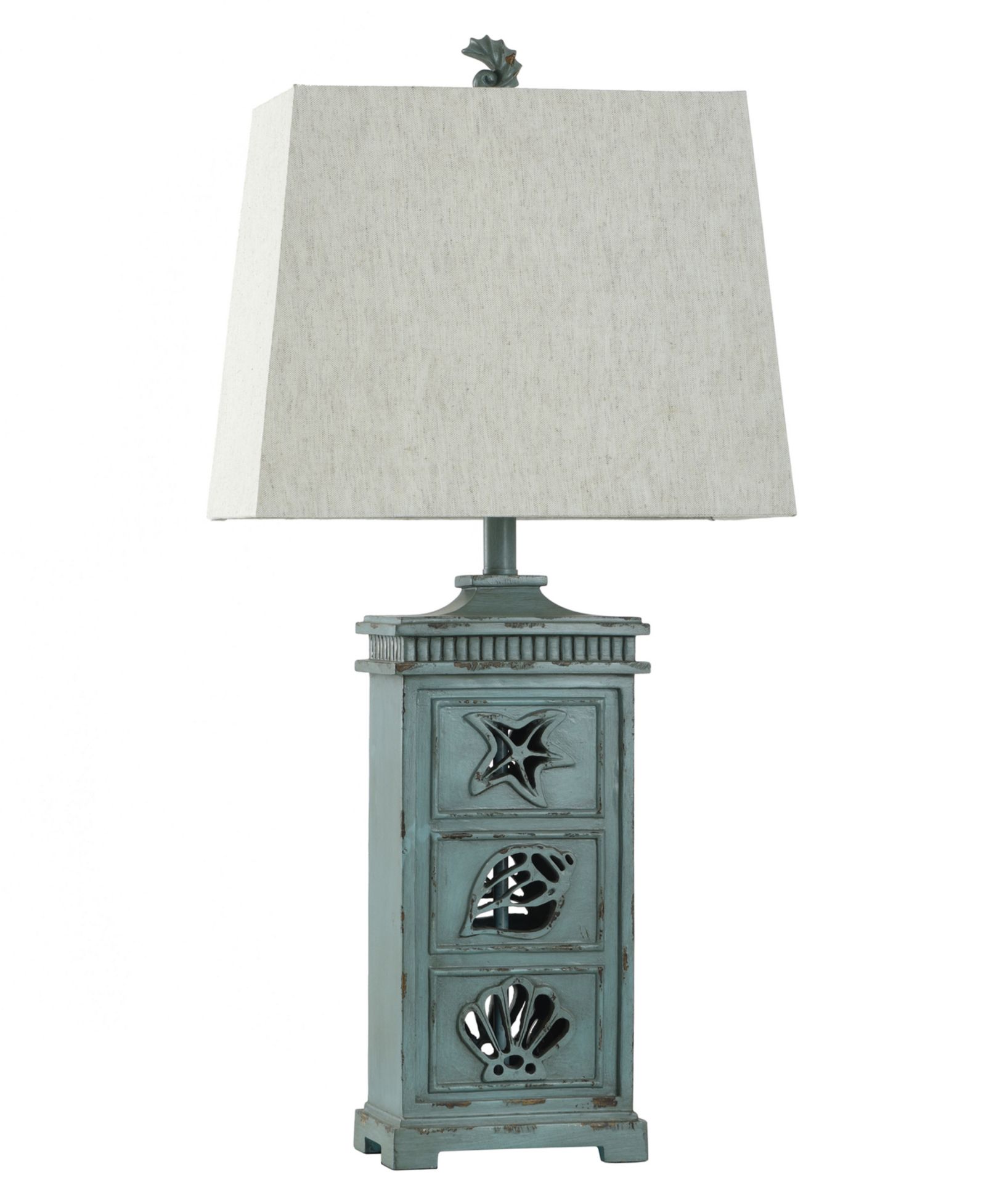 StyleCraft Home Collection настольная лампа River Crest Coastal Hardback Fabric 33"