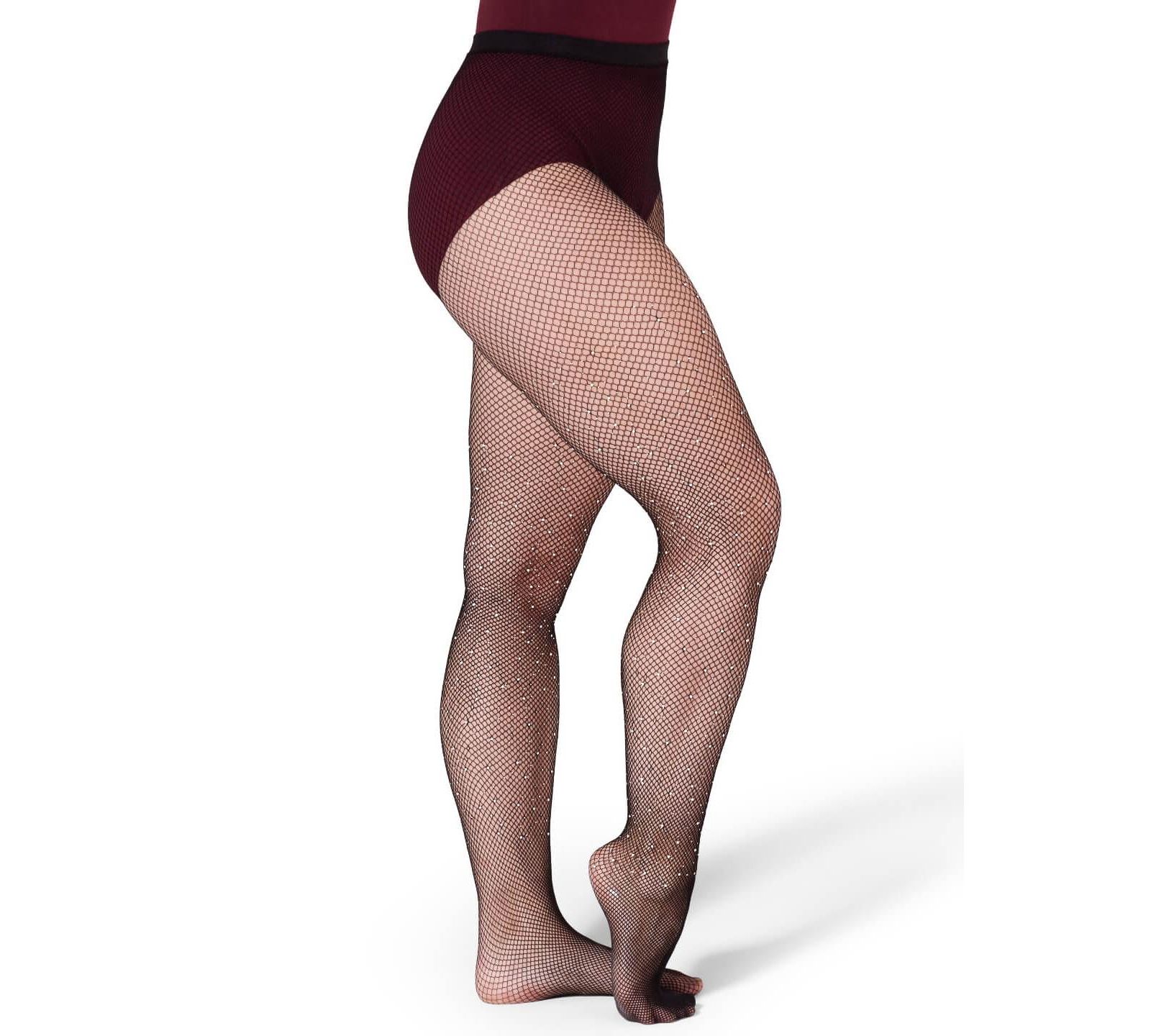 Capezio Women's All-Over Rhinestone Fishnet Tight
