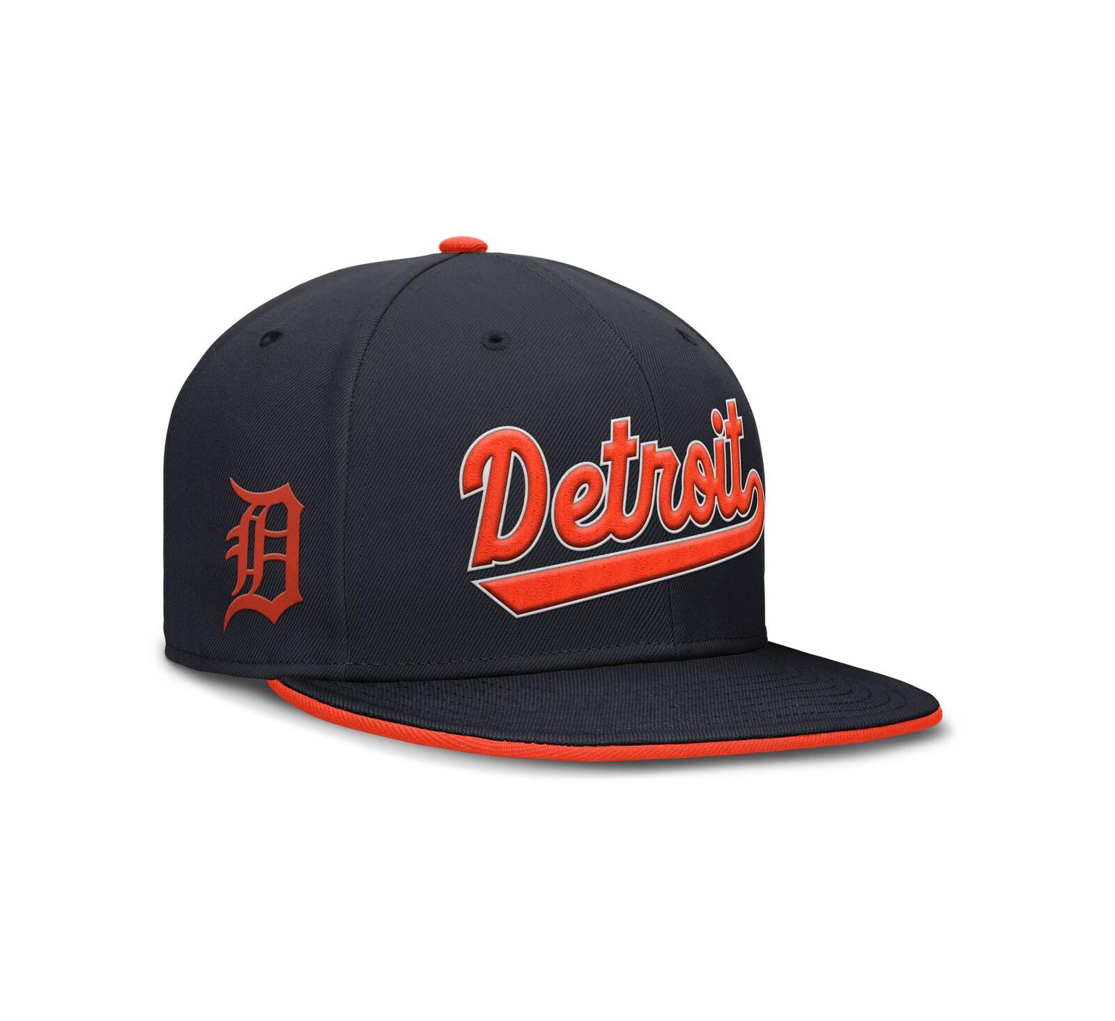 Nike Мужская темно-синяя кепка Detroit Tigers True Performance Fitted Hat