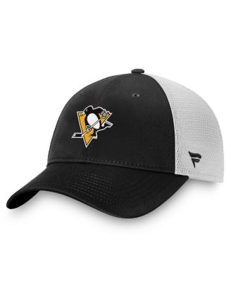 Мужская кепка Fanatics Pittsburgh Penguins Core Primary Logo Trucker Adjustable Black/White