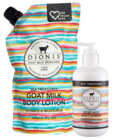 Dionis Sea Treasures лосьон для тела с козьим молоком, набор для пополнения запасов