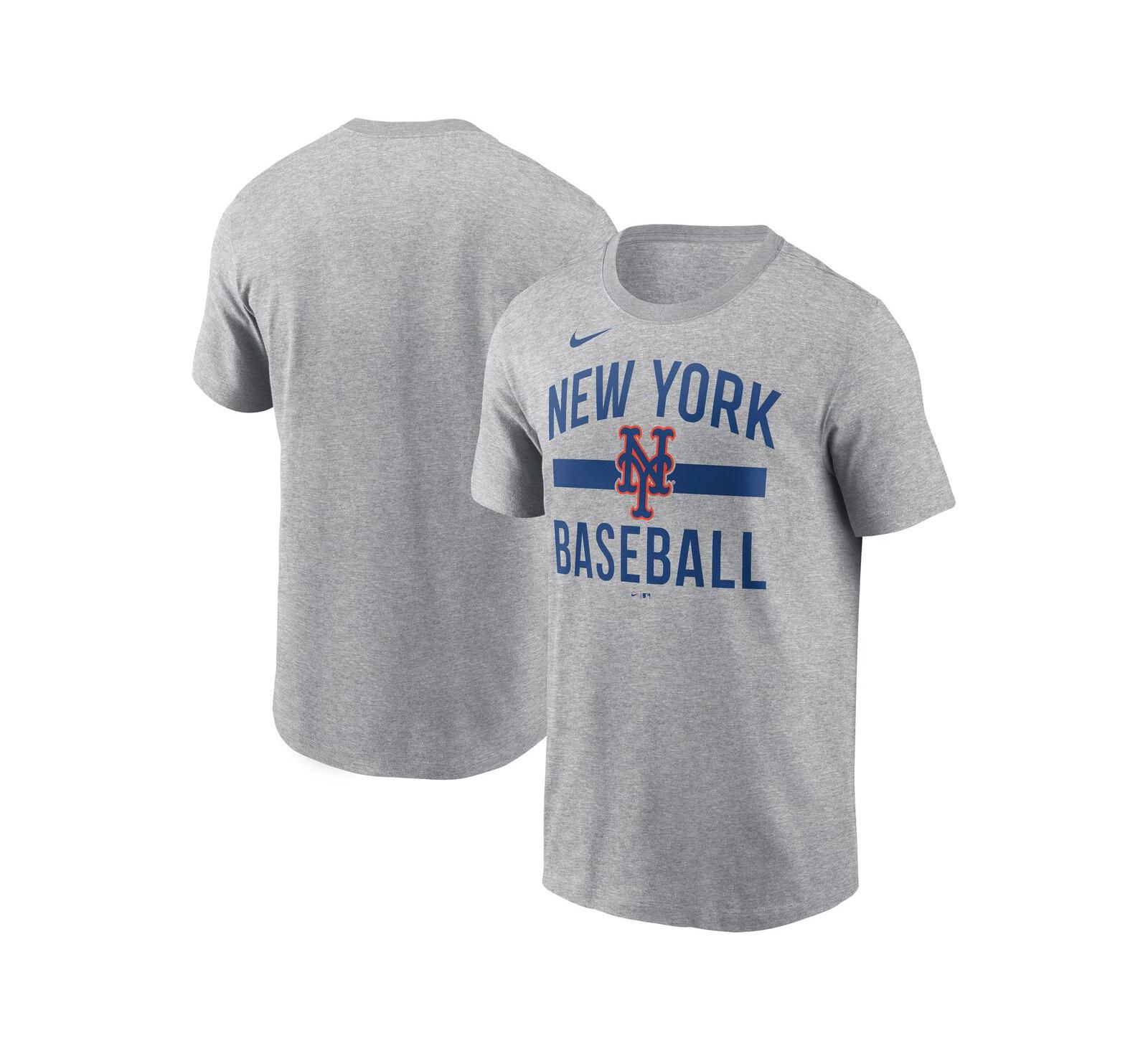 Nike Men's Heather Gray New York Mets Arched T-Shirt