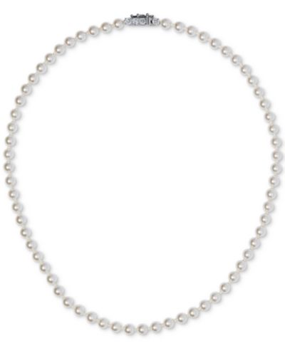 Колье Eliot Danori Silver-Tone Imitation Pearl & Cubic Zirconia Clasp 16" Strand Collar