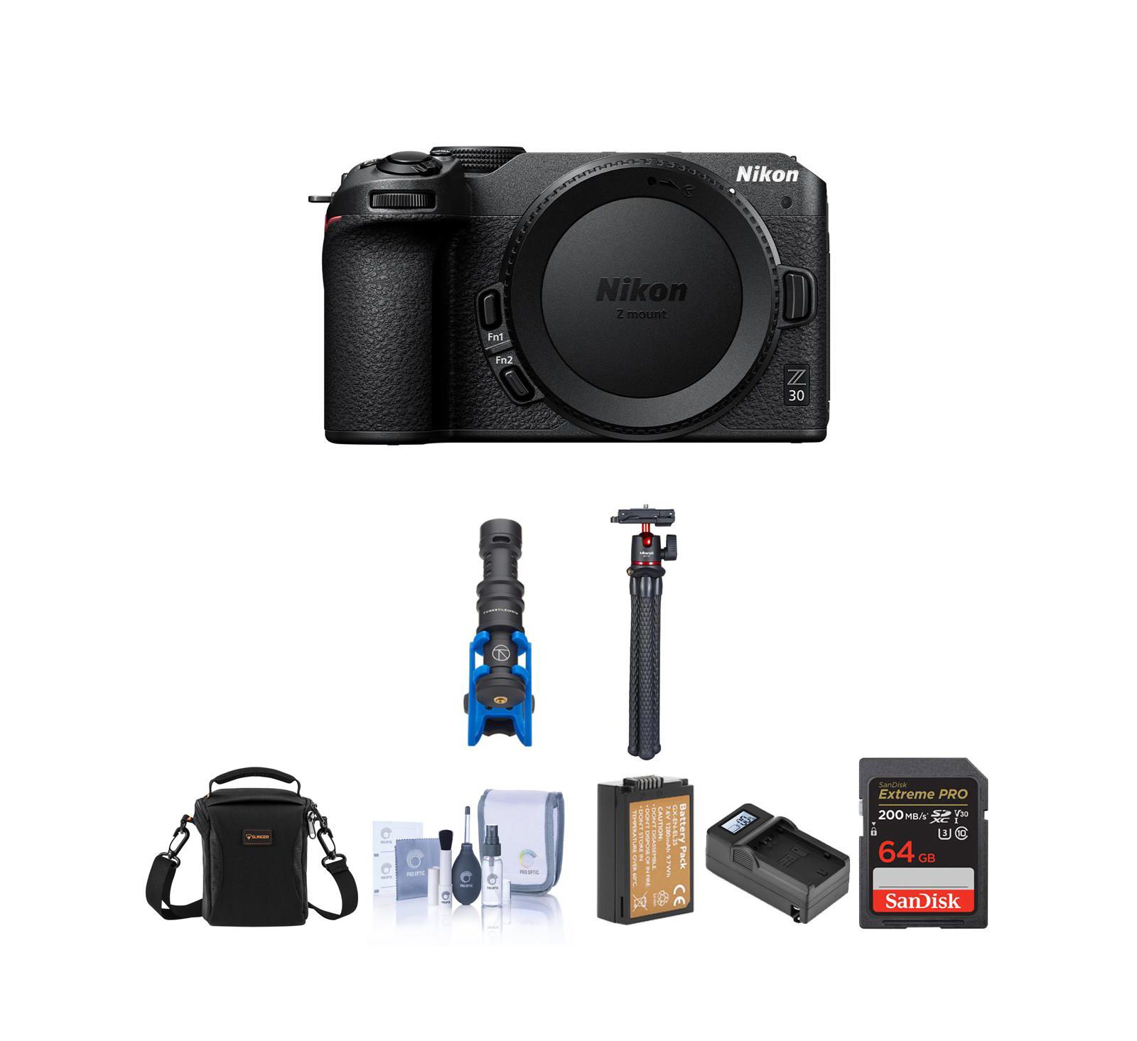 Nikon Z 30 DX-Format Mirrorless Camera, Bundle with Accessory Kit