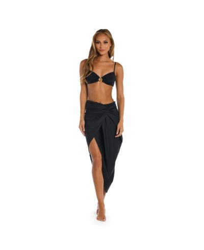 Sunshine 79 Women's Cover Up Swim Sunshine Solids Convertible Faux Wrap