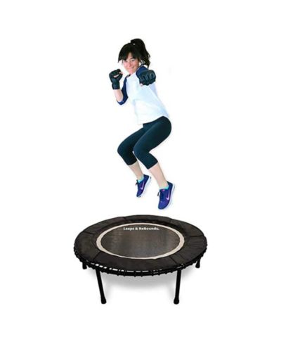 LEAPS and REBOUNDS Мини-тренажер для фитнеса и ребаундер 40", серый