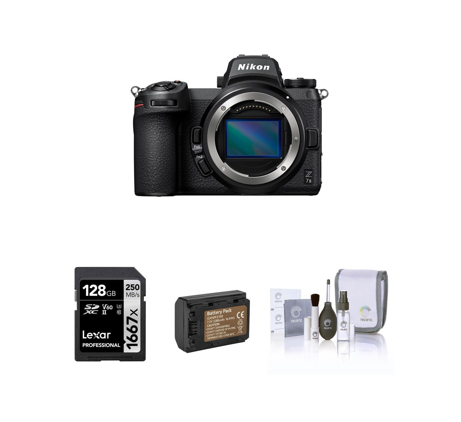 Nikon Z 7II  Mirrorless Camera with Extra Battery, Cleaning Kit