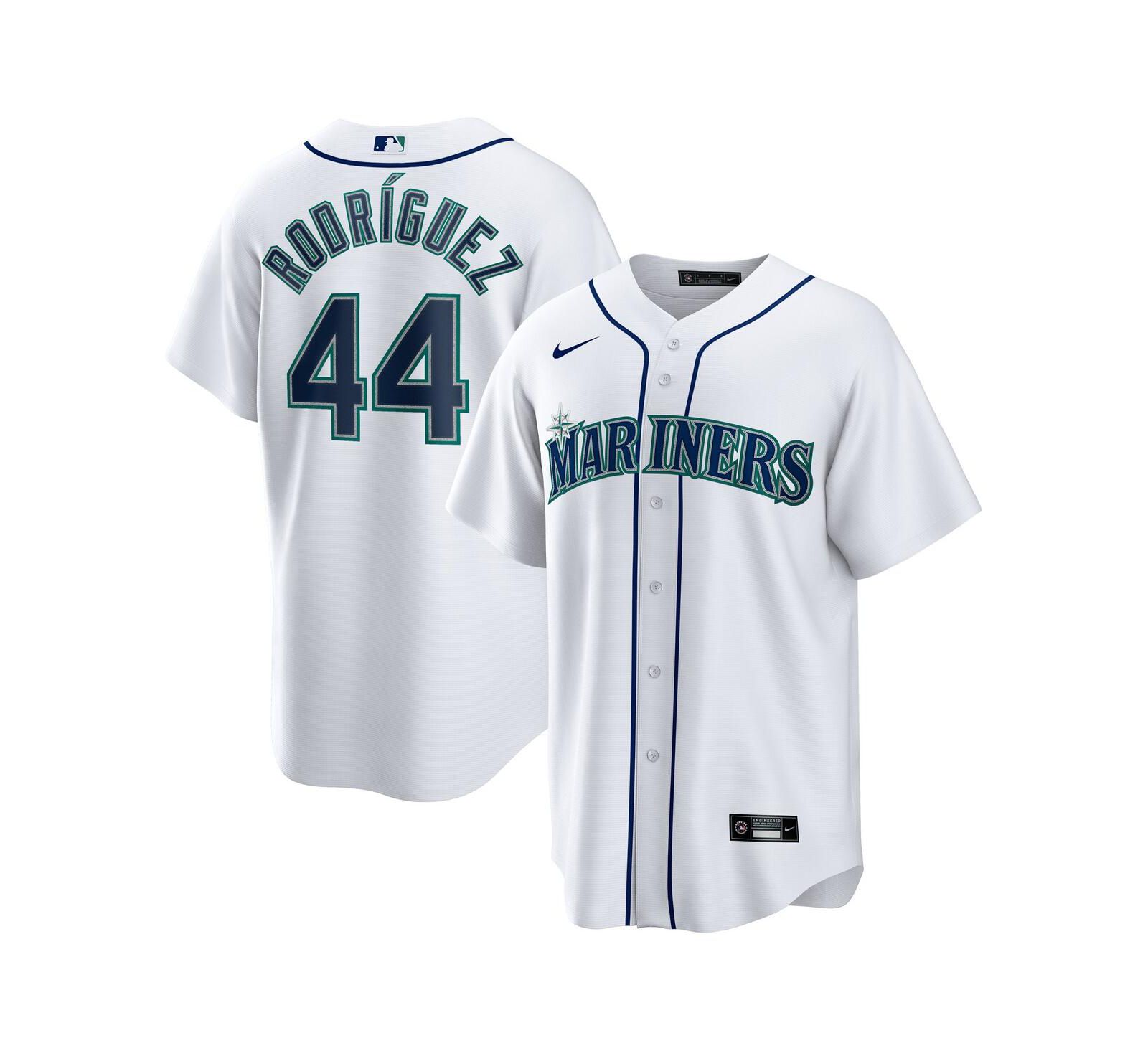 Мужская джерси Nike Julio Rodriguez White Seattle Mariners Home Replica Player