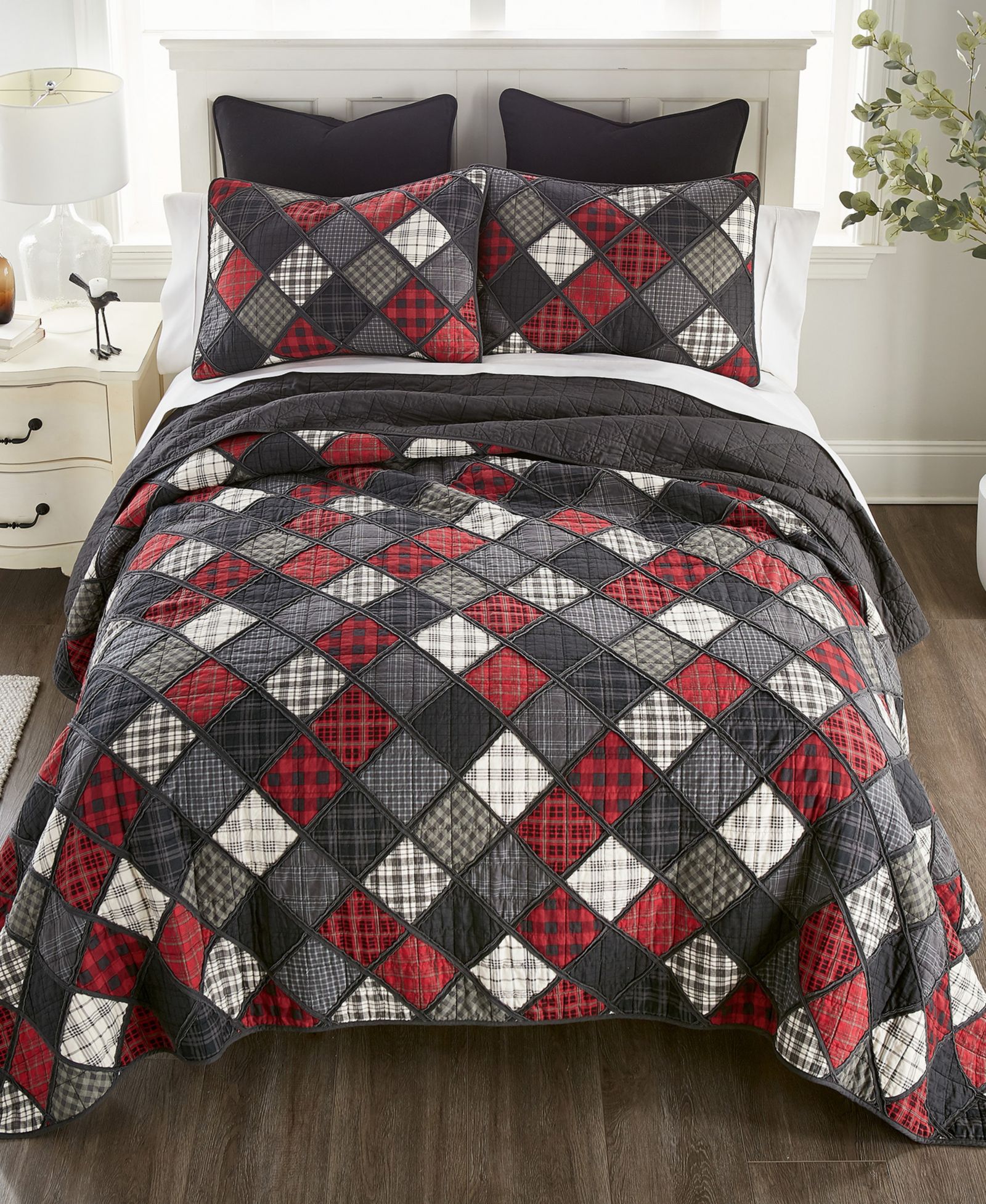 Donna Sharp Lumberjack Rustic 3-Pc. Quilt Set, King
