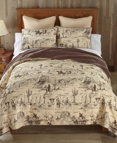Комплект стеганых покрывал Donna Sharp Cowboy Western 3-Pc. Queen