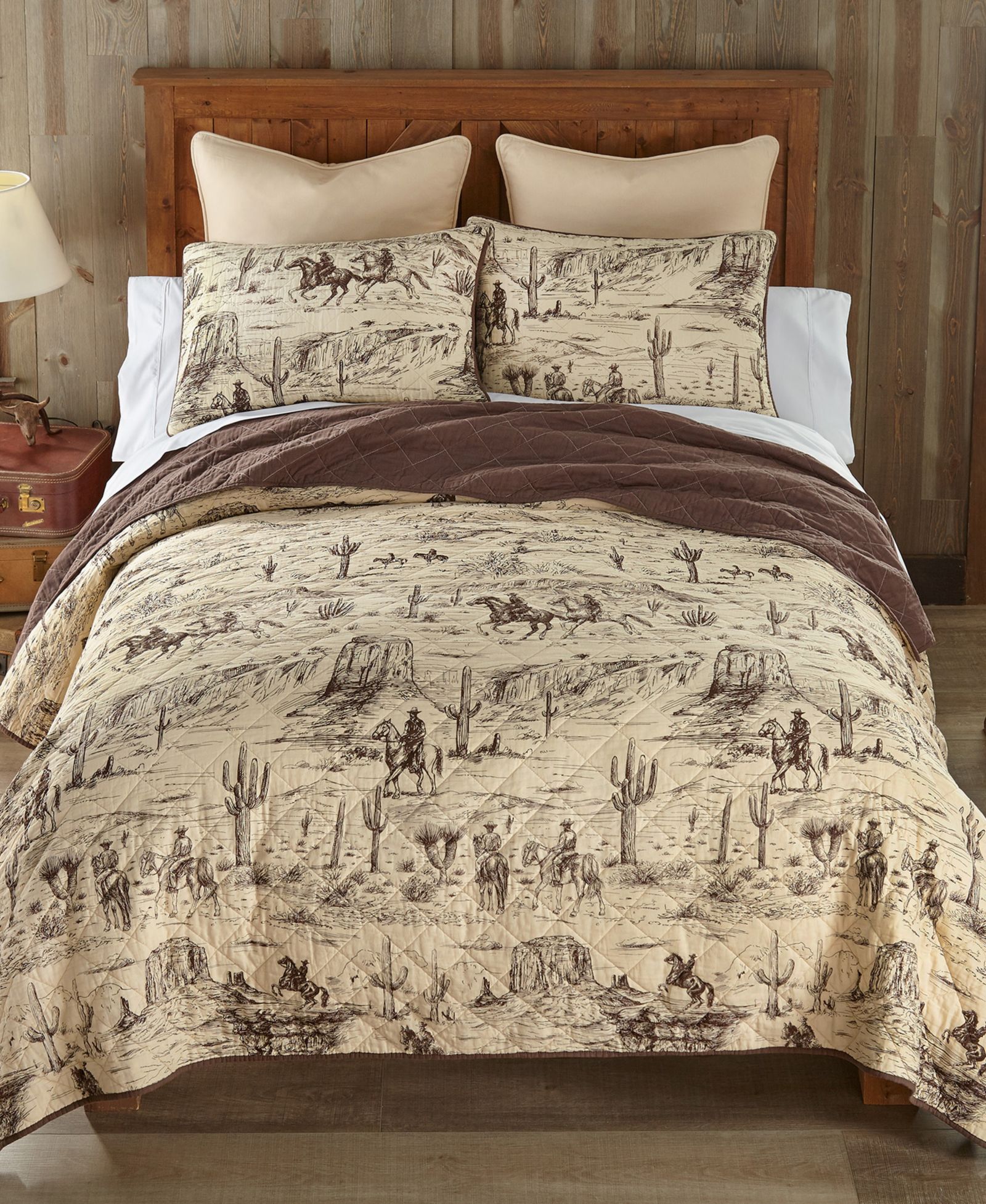 Donna Sharp Cowboy Western 3-Pc. Quilt Set, King