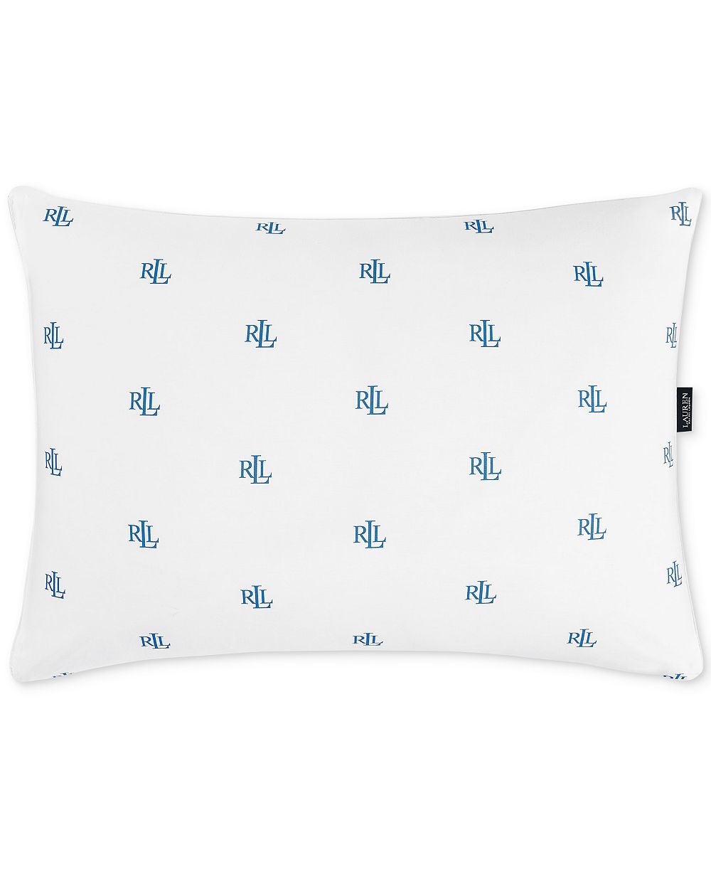 Lauren Ralph Lauren Logo Medium Density Down Alternative Pillow, Standard/Queen