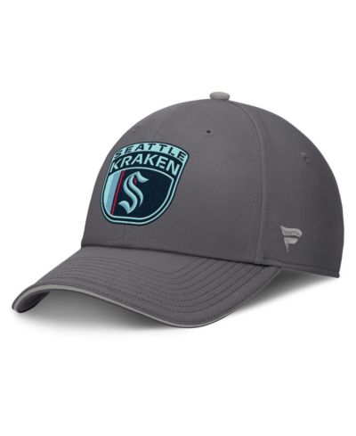 Мужская кепка Fanatics Gray Seattle Kraken Home Ice Flex