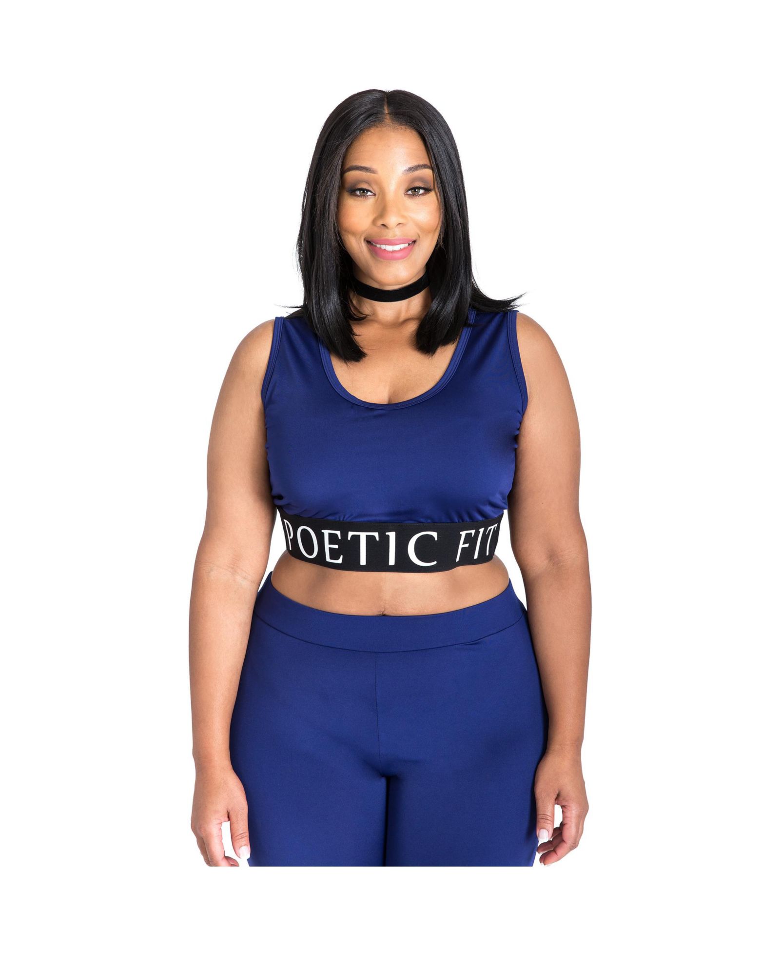 Poetic Justice Plus Size Mesh V-Back Sports Tank Top