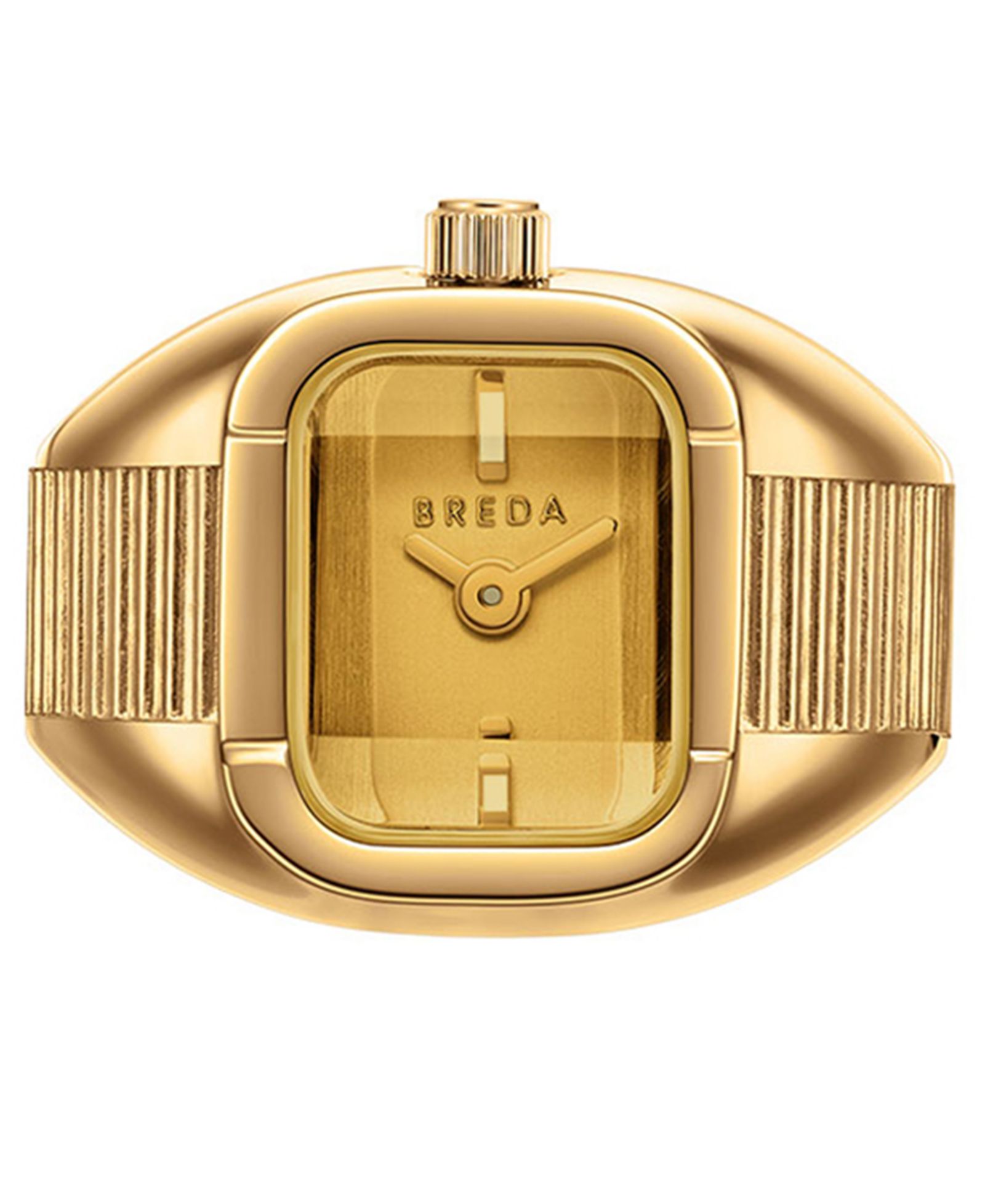BREDA 'Nocturne' Gold Expandable Ring Watch, 16mm