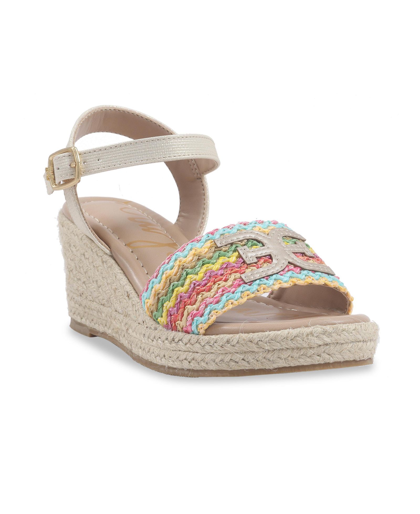 Sam Edelman Little and Big Girls Lucia Band Espadrille Wedge Sandals
