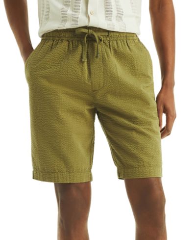 Nautica Men's Seersucker Drawstring 9.5" Shorts