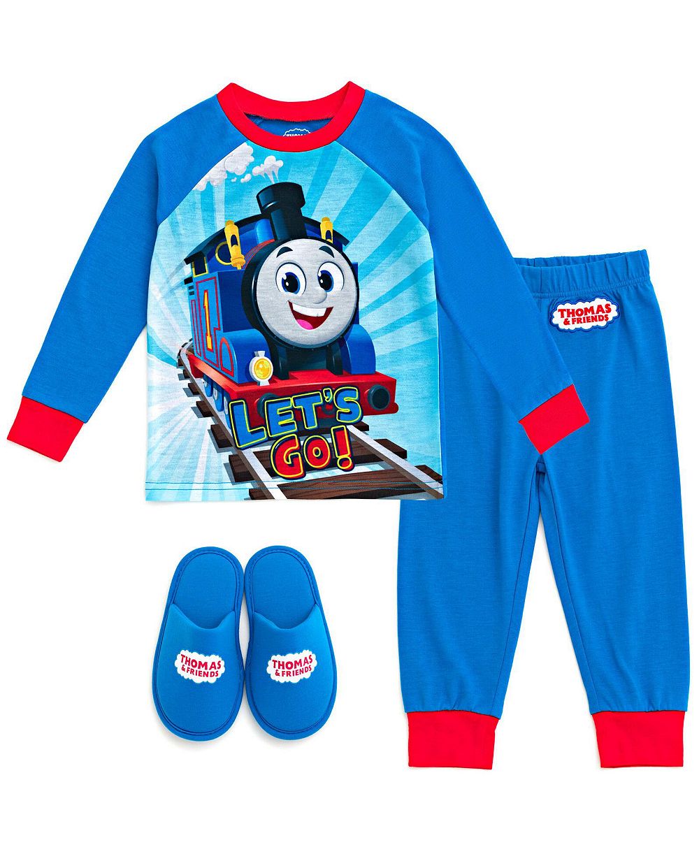 Thomas & Friends детский набор: рубашка, брюки и тапочки 3 предмета