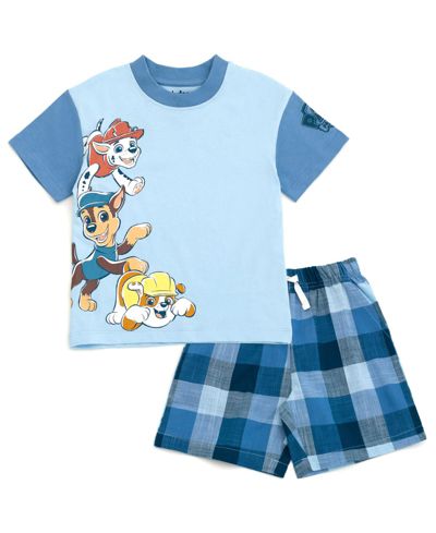 Paw Patrol комплект из футболки и шорт в клетку для мальчиков