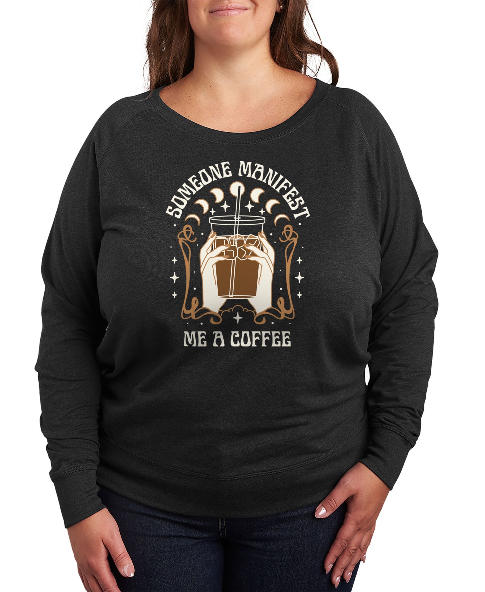 Футболка-джемпер Hybrid Apparel Plus Size Manifest Coffee Graphic Pullover