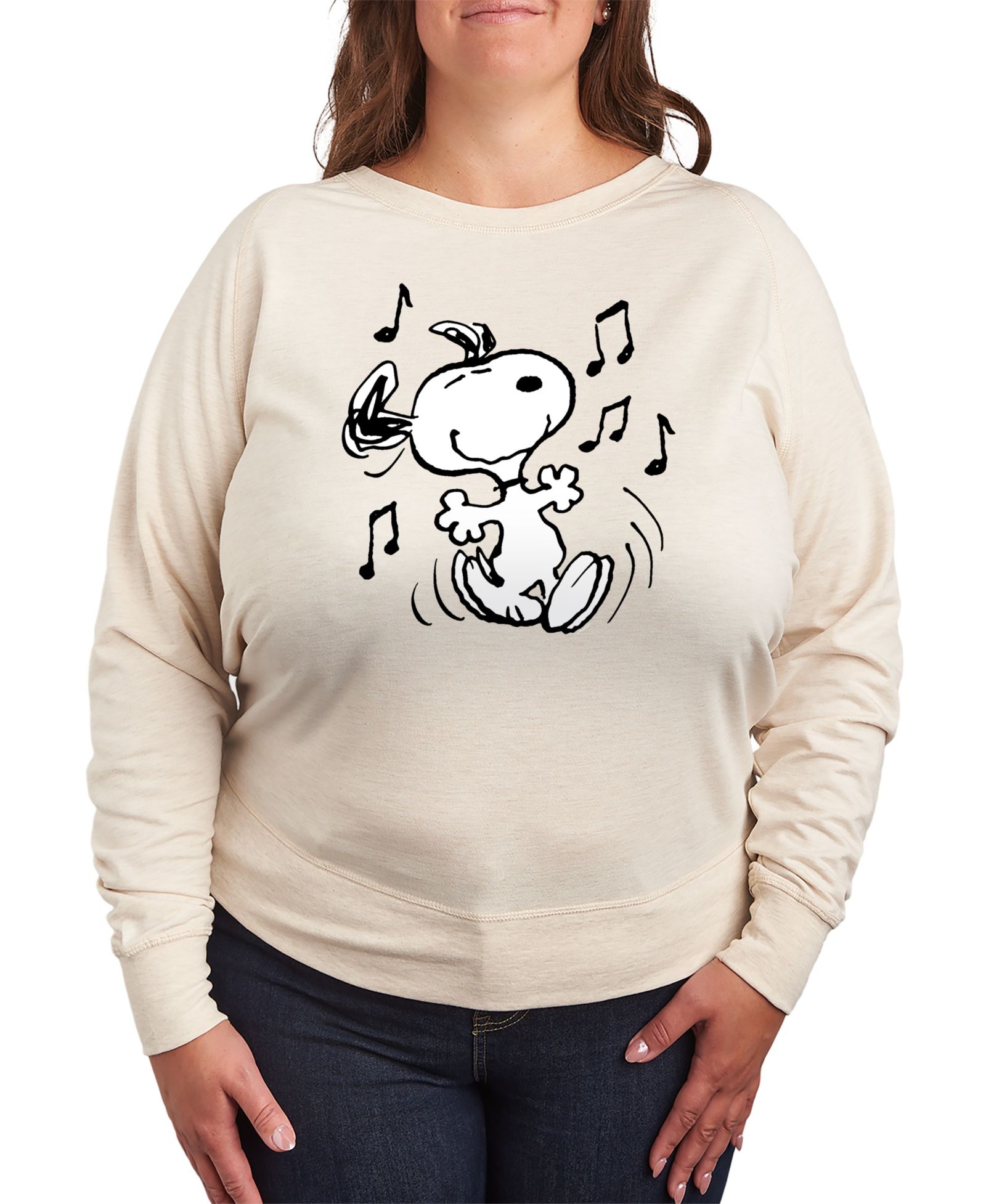Футболка Hybrid Apparel Plus Size Peanuts Snoopy Dance Graphic Pullover