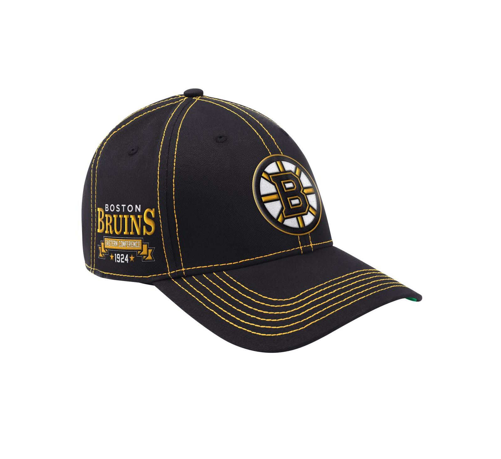 Starter Men's Black Boston Bruins Sphere II Adjustable Hat