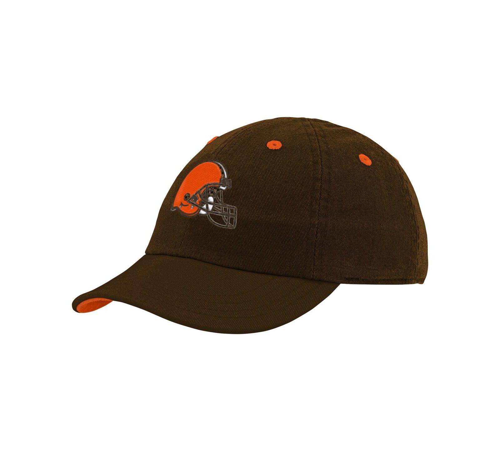 Шапка Outerstuff для малышей и девочек Cleveland Browns Team Slouch Flex коричневая
