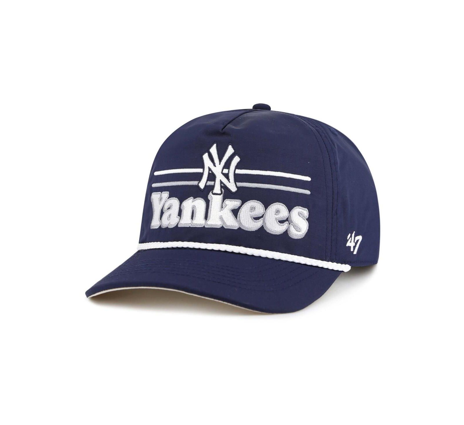 Мужская бейсболка '47 Brand Navy New York Yankees Campscape Hitch с регулируемым ремешком