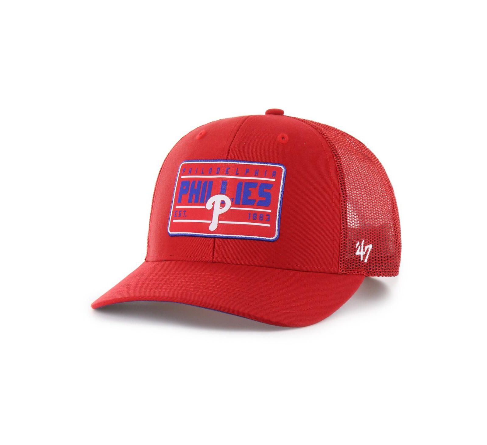 '47 Brand Men's Red Philadelphia Phillies Hardline Trucker Adjustable Hat