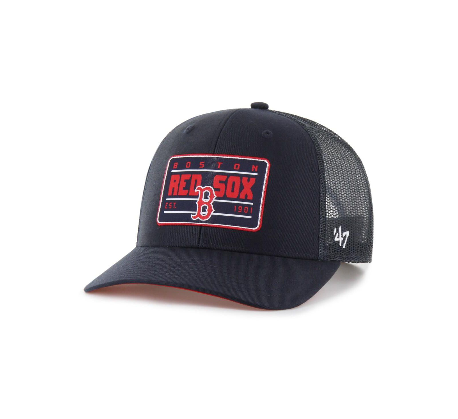 Мужская кепка '47 Brand Navy Boston Red Sox Hardline Trucker Adjustable