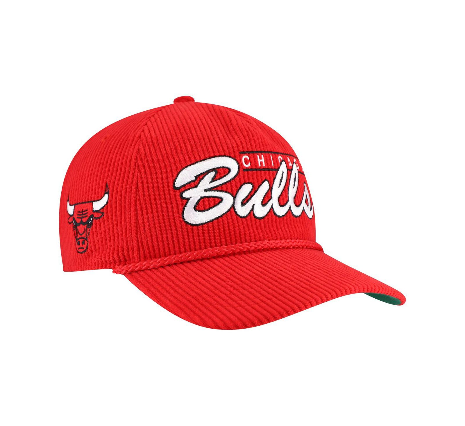 '47 Brand Men's Red Chicago Bulls Double Header Sidepatch Cord Hitch Adjustable Hat