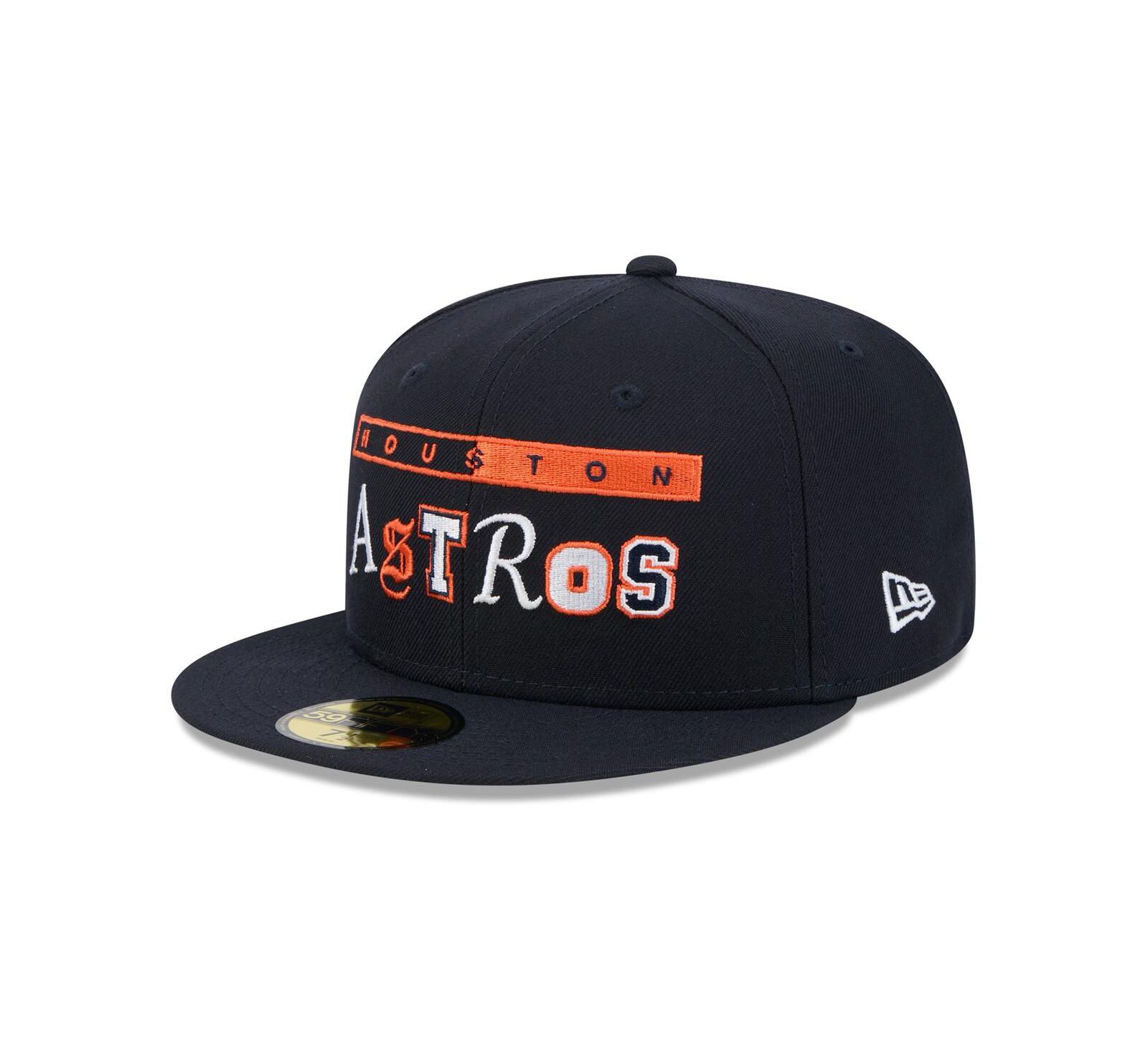 Мужская кепка New Era Navy Houston Astros Ransom 59FIFTY Fitted