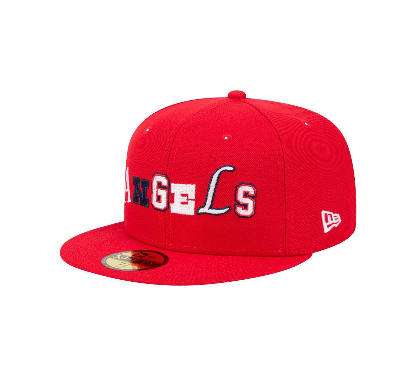 Мужская бейсболка New Era Los Angeles Angels Ransom 59FIFTY Fitted Red
