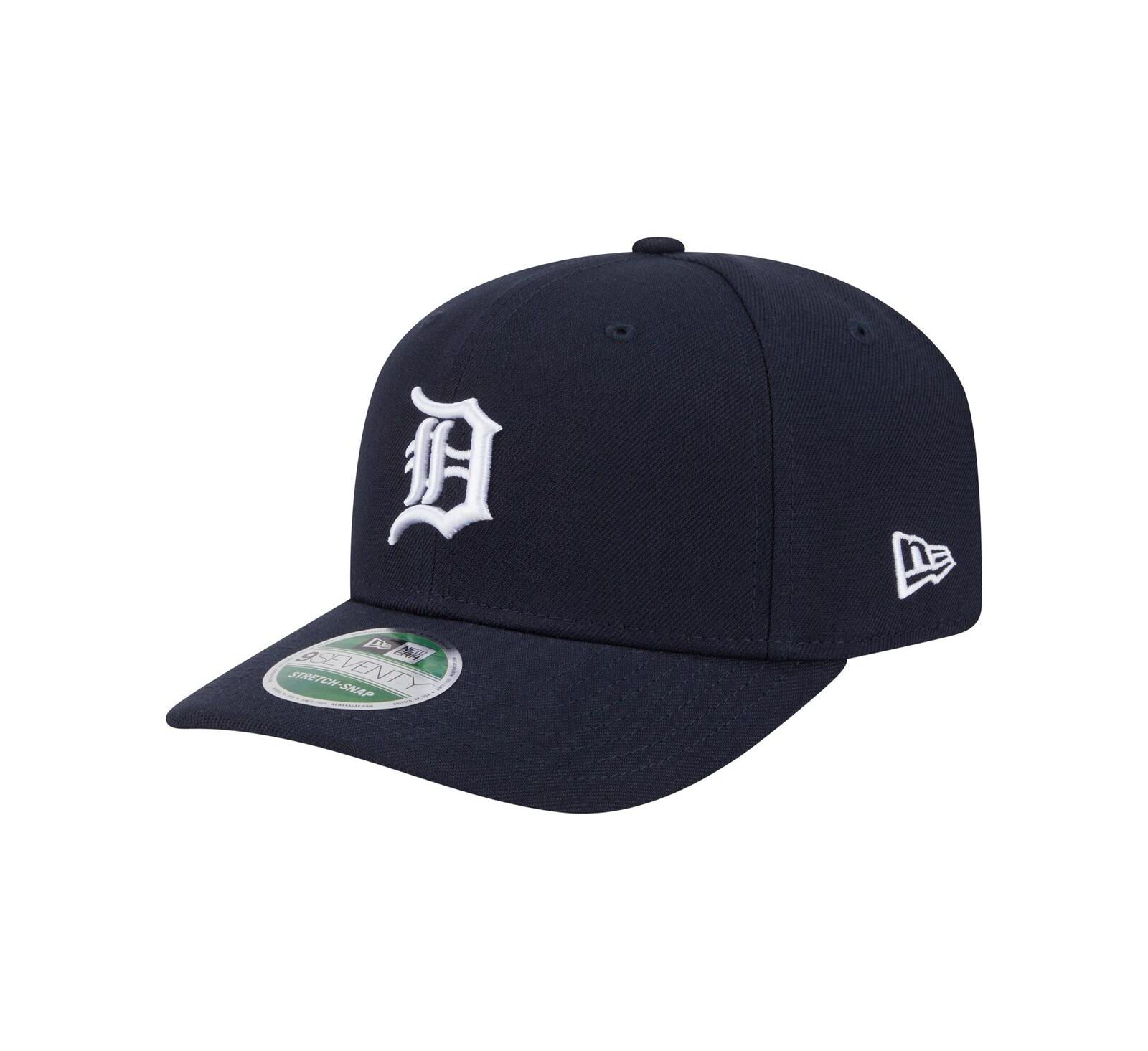 New Era Men's Navy Detroit Tigers Player Replica 9SEVENTY Adjustable Hat