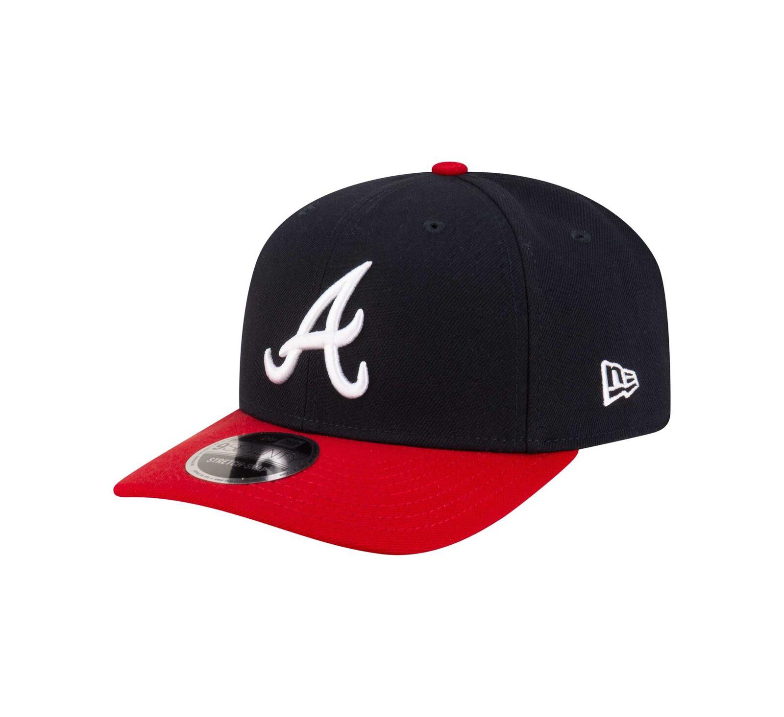 New Era Men's Navy Atlanta Braves Player Replica 9SEVENTY Adjustable Hat