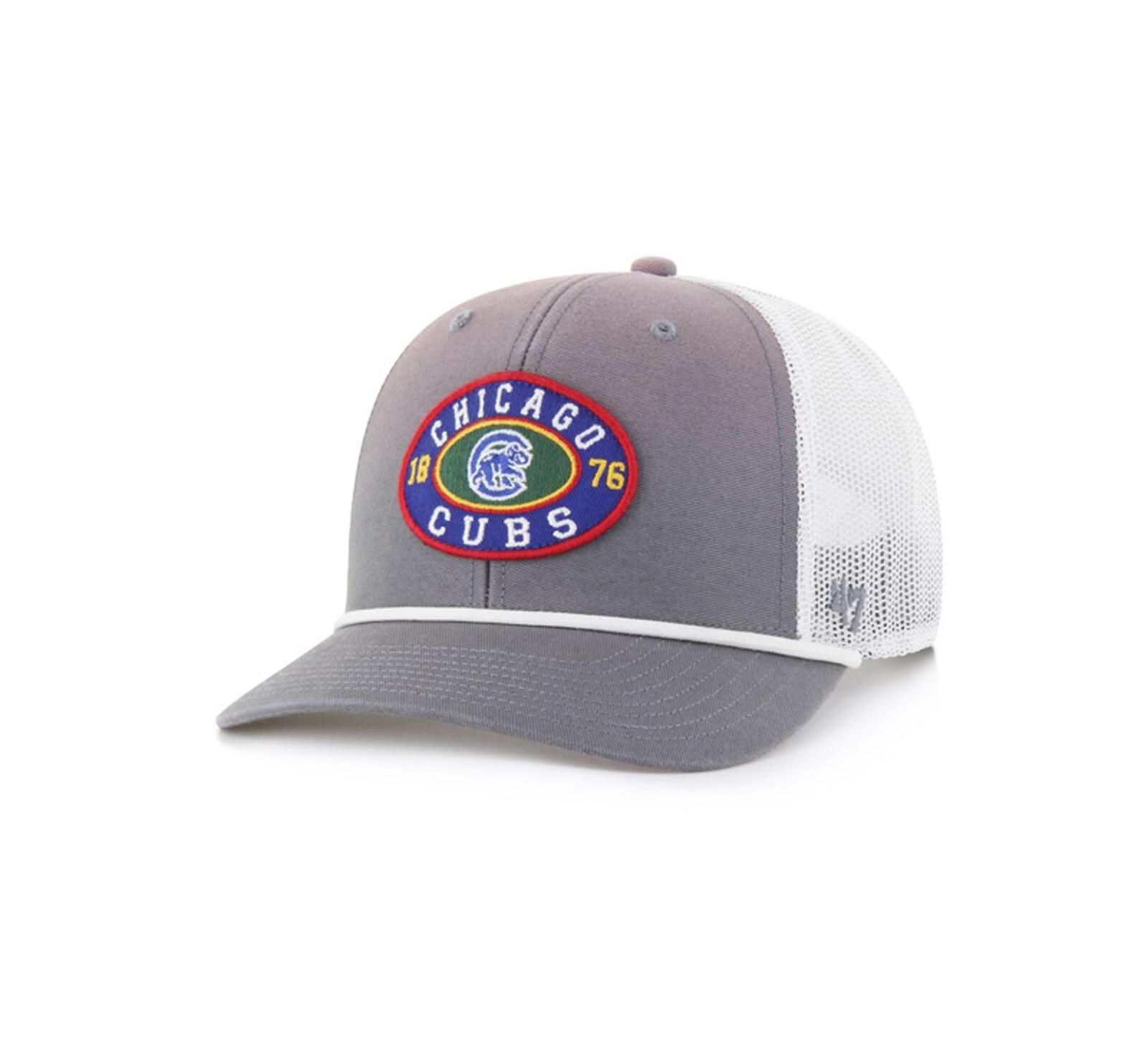 Мужская кепка-тракер '47 Brand Chicago Cubs Tide Sweep Rope Gray/White