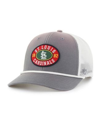 Мужская кепка '47 Brand St. Louis Cardinals Tide Sweep Rope Trucker регулируемая, серая/белая