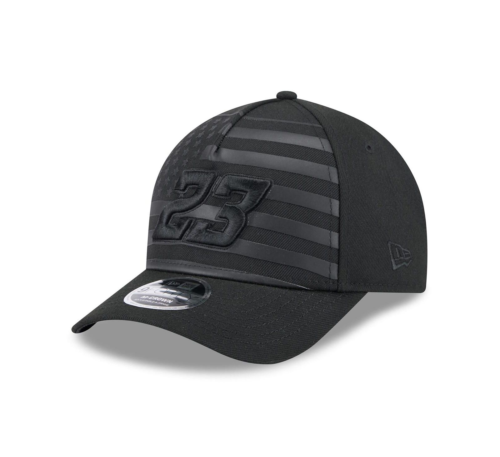 Кепка New Era Men's Black Bubba Wallace American Flag 9FORTY M-Crown A-Frame Adjustable