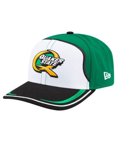 Мужская кепка New Era Mark Martin Quaker State 9SEVENTY Stretch-snap, белая/зеленая